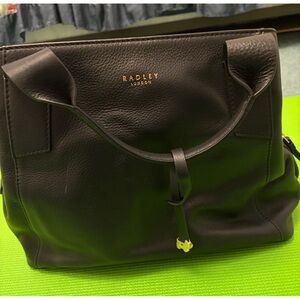 Radley London black leather shoulder bag